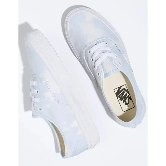 Vans Authentic Bleach Wash Low-Top Lace-Up Sneakers Women's Size 6 - Picture 2 of 11